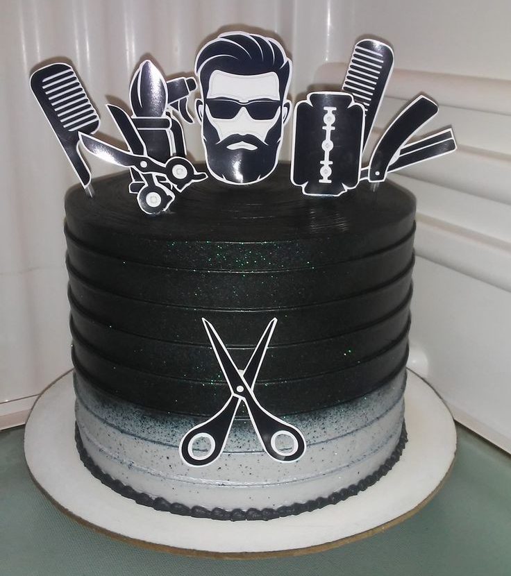 ایده کیک روز مرد برای آرایشگرها