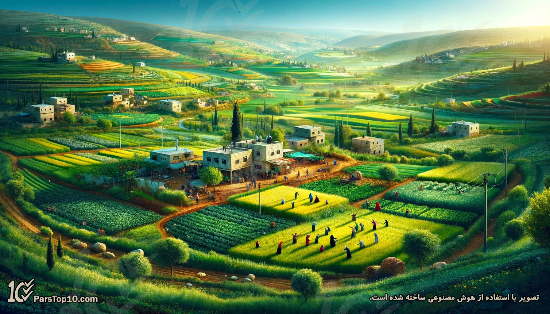 مزارع سبز و کشت و کار فلسطینیان