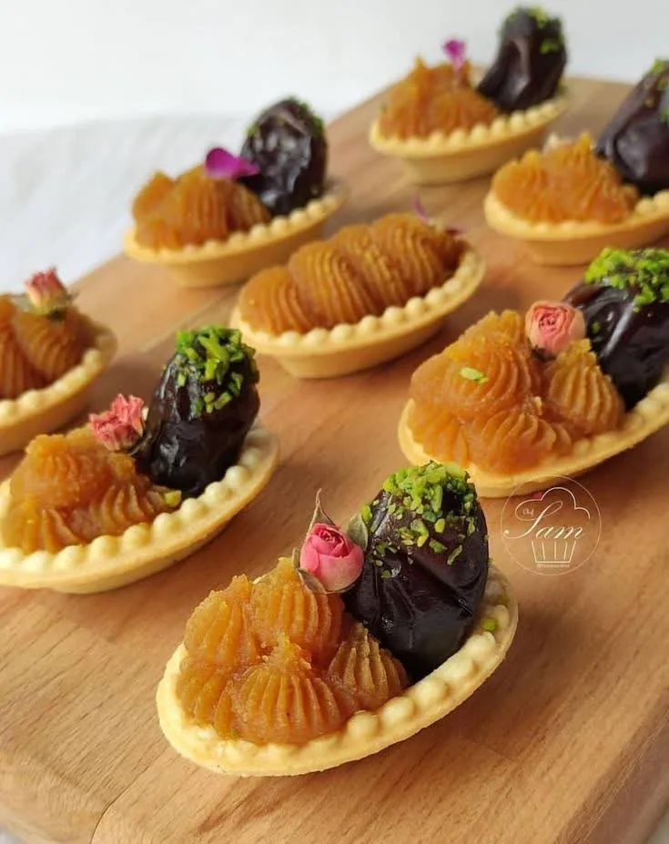 ایده تزئین حلوا برای سفره افطاری