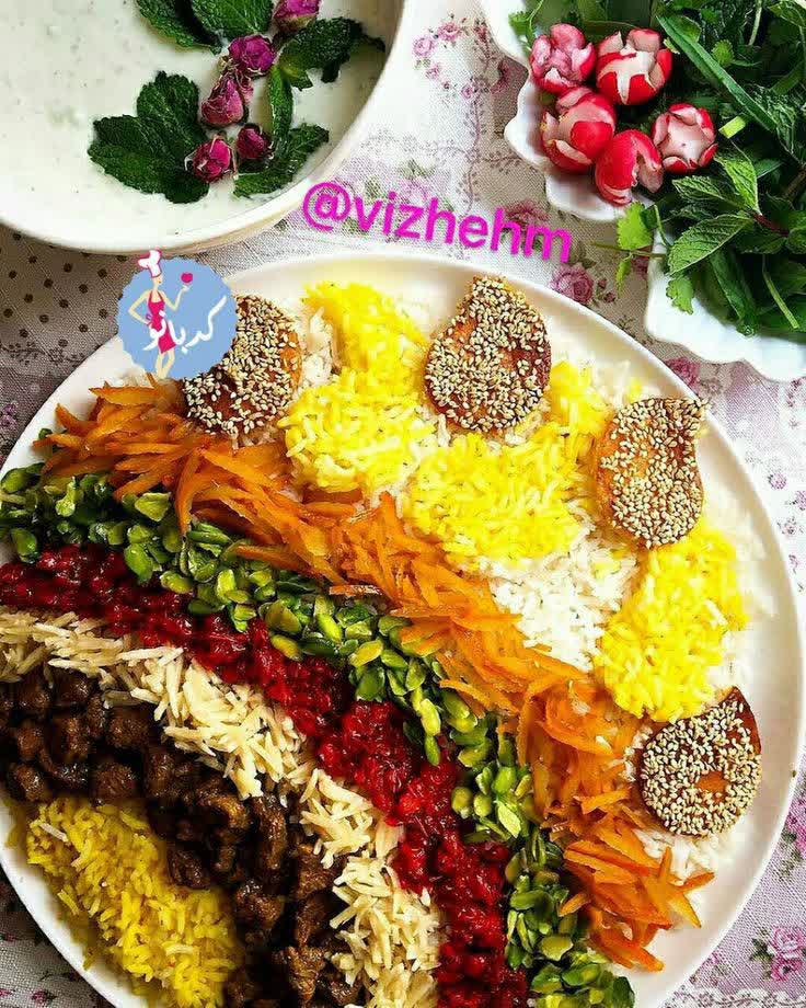 ایده تزئین غذای ایرانی