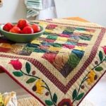 رومیزی با هنر چهل تیکه