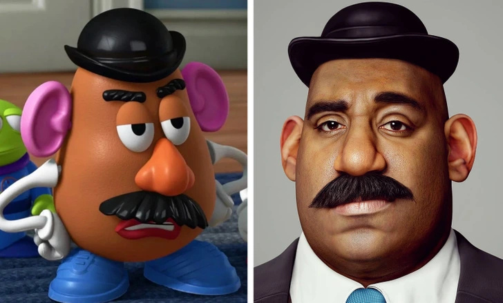 Mr. Potato Head 30 شخصیت‌ کارتونی اگر واقعی بودند!