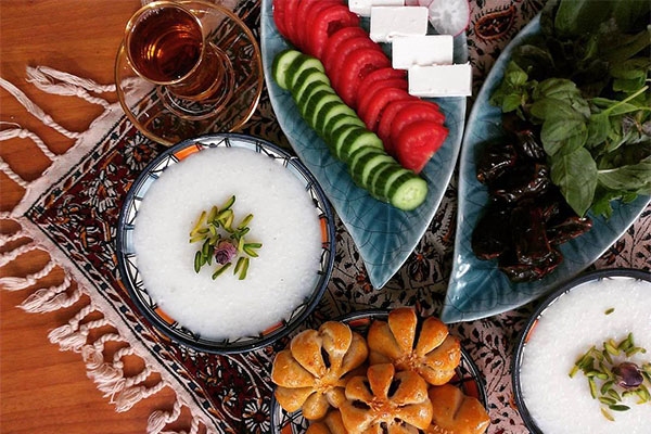 لیست غذا برای ماه رمضان