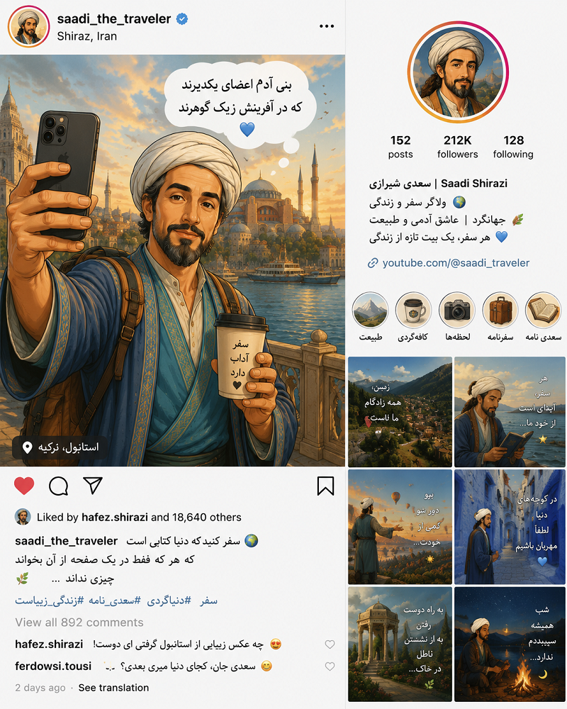 شعدی شیرازی