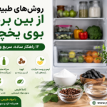 از بین بردن بوی بد یخچال